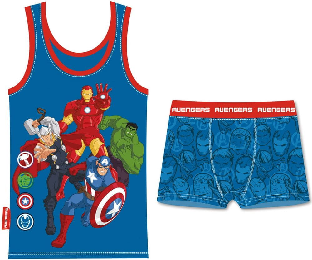 Disney chlapčenské pyžamo Avengers AV14294 modrá 104/110